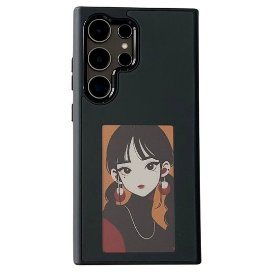 Funda E-Ink para Samsung Galaxy S24 Ultra con pantalla personalizable mediante proyección NFC de 4 colores