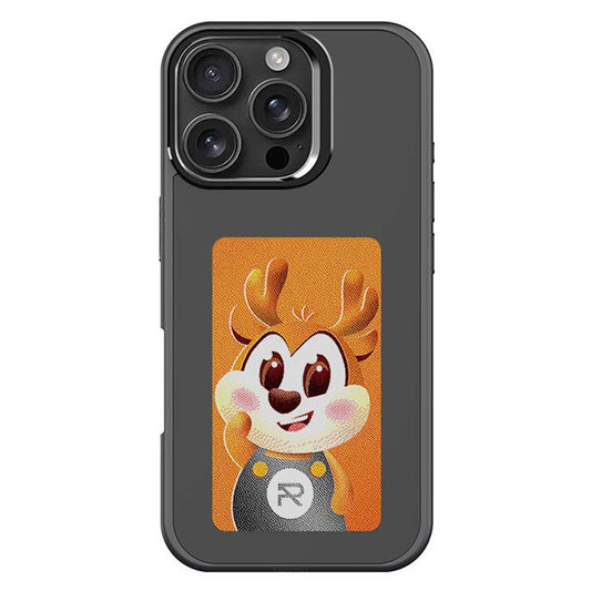 Funda E-Ink para iPhone 16 Pro con pantalla personalizable mediante proyección NFC de 4 colores