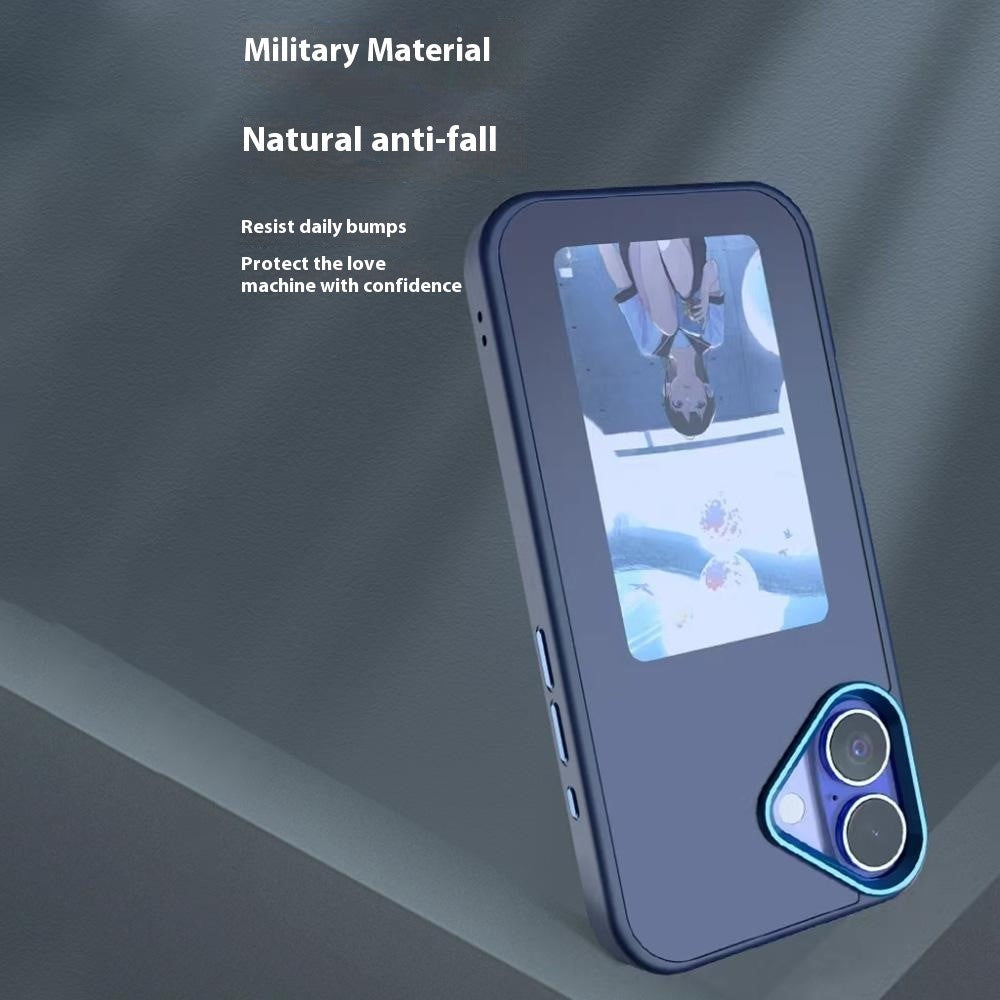 Funda E-Ink para iPhone 13 Plus con pantalla personalizable mediante proyección NFC de 4 colores