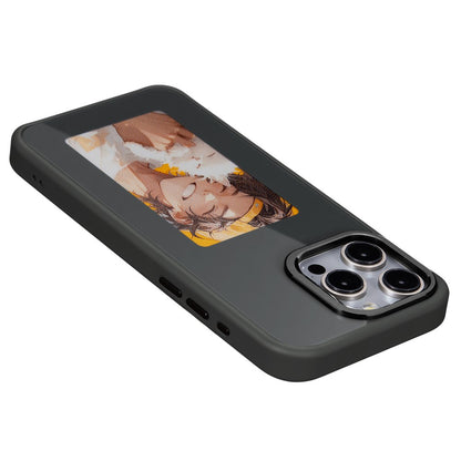 Funda E-Ink para iPhone 13 Pro con pantalla personalizable mediante proyección NFC de 4 colores