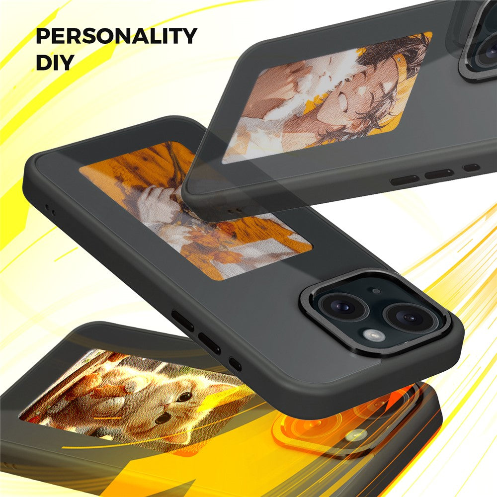 Funda E-Ink para iPhone 13 y 14 con pantalla personalizable mediante proyección NFC de 4 colores